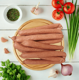 Сосиски "Салями" 0.5кг &mdash; натуральные продукты &laquo;МЯСНОЙ&raquo; Одесса